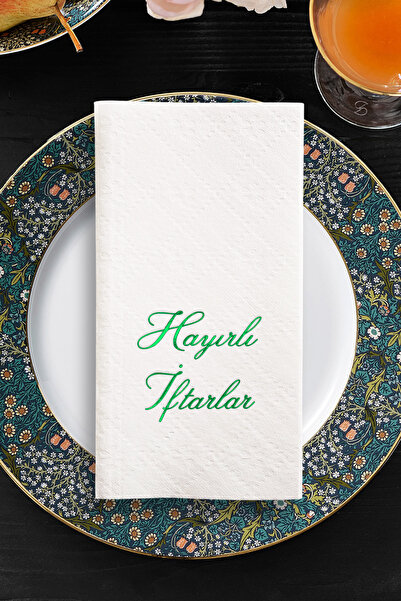 Story Airlaid 20X40 cm Green Foil Auspicious Invitations Patterned 16-Piece W...