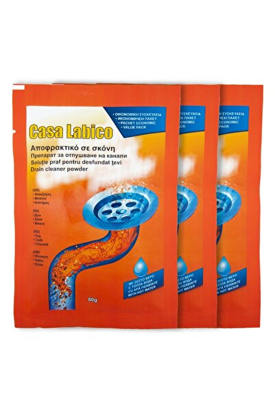 OEM Hot Water Pipe Unclogging Powder Solution 80g - 3 pcs