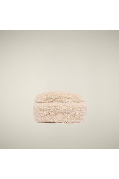 SAVE THE DUCK Unisex Suni Kürk Bel Çantası Bej - Romil