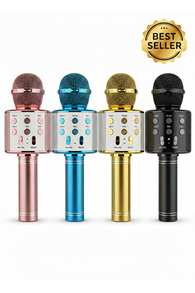 OEM Portable Bluetooth Karaoke Microphone with Integrated Speaker and Volume ...
