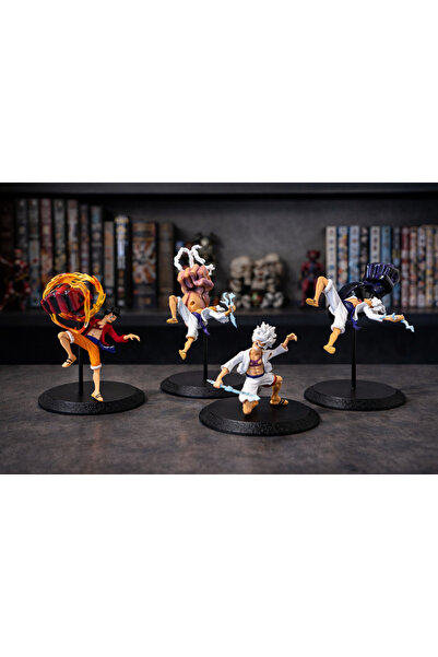 hediyeconcepti مجموعة من 4 شخصيات صغيرة من سلسلة ون بيس مونكي دي لوفي - سلسلة...