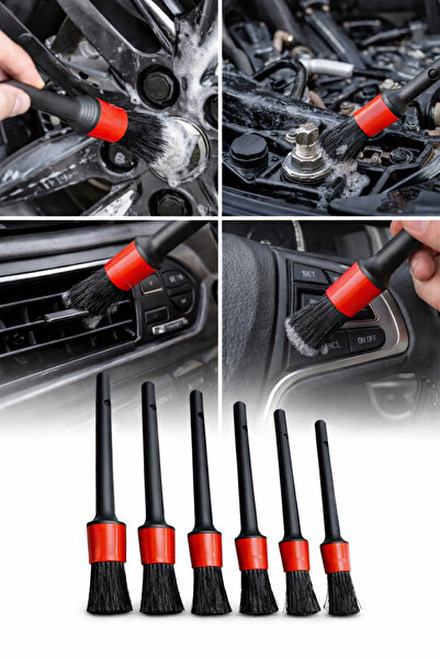 Emal Home مجموعة فرش تنظيف السيارات المكونة من 5 قطع - فرش تنظيف احترافية بأح...