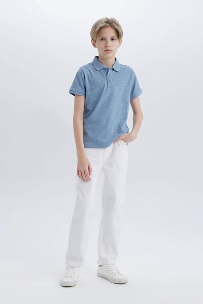 DeFacto Polo Neck Pike Short Sleeve T-Shirt Boys (25 Sm)