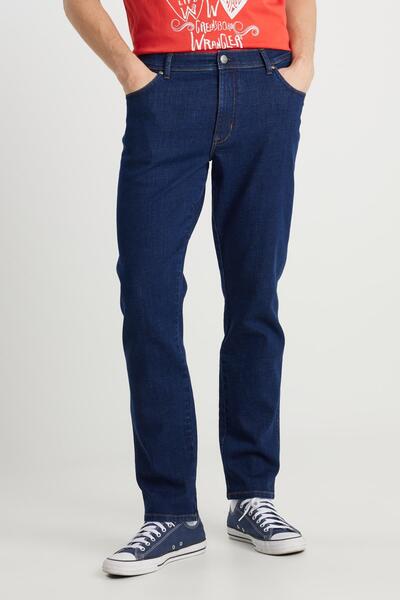 WRANGLER Texas Slim Denim Pantolon Dark Indigo