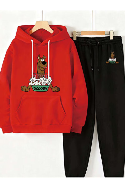 Flow touch Sweatshirt Sweatpants Jogger - Printed Sweatpants Set Hooded