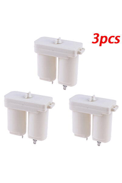 Choice صندوق بطاريات عالمي مزدوج الحجرات مكون من 3 قطع، مناسب لقطع غيار وملحق...