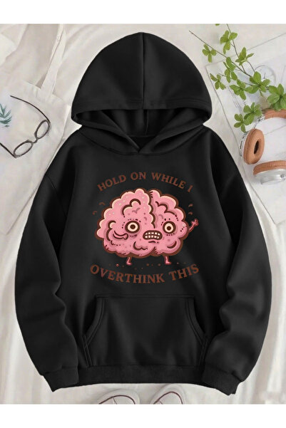 Flow touch Comfortable mold Hooded Oversized unisex Printed akil