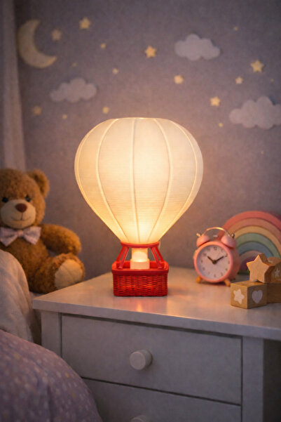 Atsutech Çocuk Odası Kapadokya Sıcak Hava Balonu Gece Lambası | Masa Lambası ...