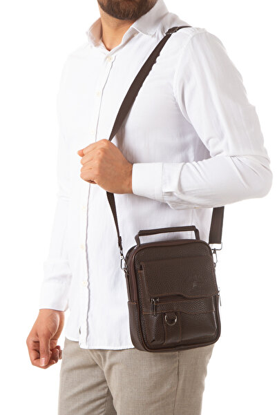 Fiyaka Nw-950 Men's Handbag Mailman's Bag Jeep Model Brown