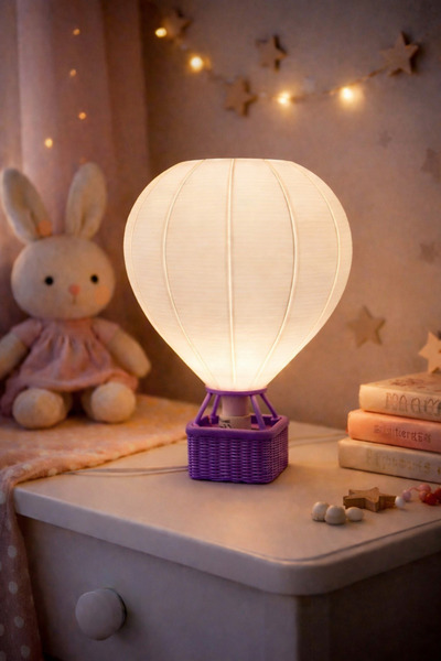 Atsutech Çocuk Odası Kapadokya Sıcak Hava Balonu Gece Lambası | Masa Lambası ...