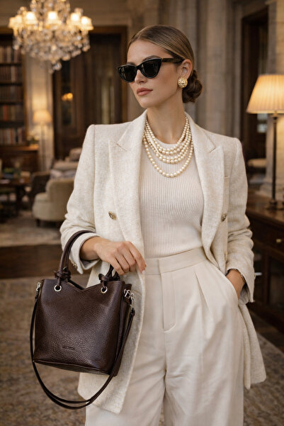 VELVET RUSH Düğüm Detaylı Zarif El ve Omuz Çantası