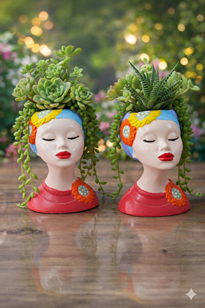 Markerartzi tasarım saksı kadın