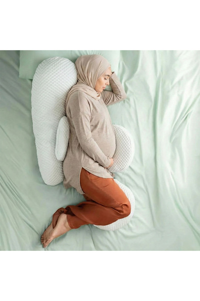 SLEEPLAND Integrated pregnancy pillow for comprehensive support and balanced ...