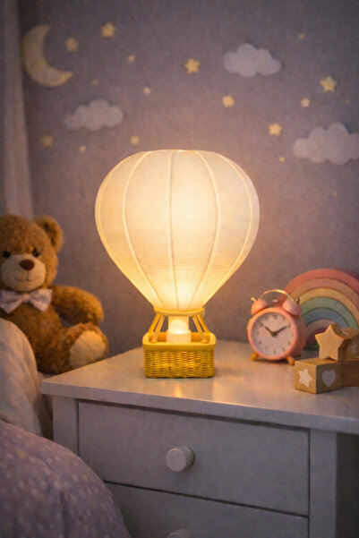 Atsutech Çocuk Odası Kapadokya Sıcak Hava Balonu Gece Lambası | Masa Lambası ...