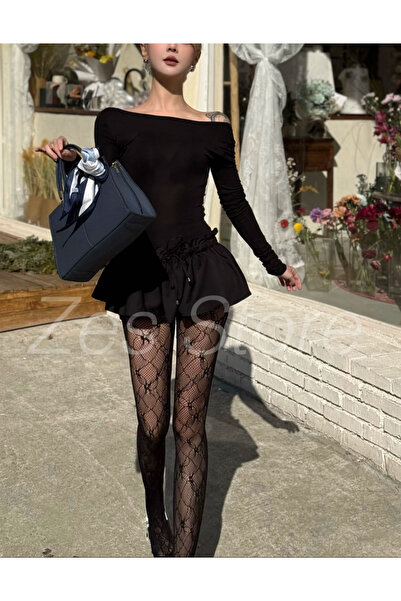 Zes Store hayalinizdeki ürün burada Κάλτσες με δαντέλα Zes Gorik Vintage Y2K ...