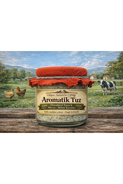 Gülşen Hanım'ın Çiftliği Dereotu Kurulu Doğal Aromatik Himalaya Tuzu 250 Gram