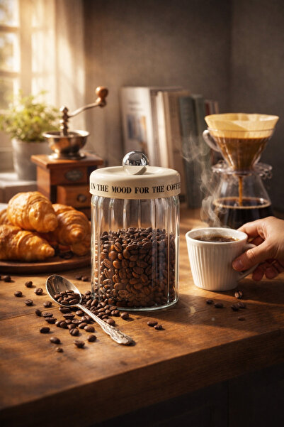 Paşabahçe 1 Adet Vakumlu Modern Tasarım Cam Kavanoz Seti-Sızdırmaz Kapak Bakl...