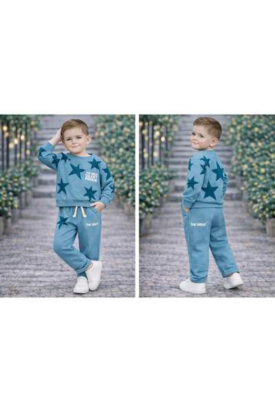 kahkaha kids Φούτερ αθλητικής φόρμας για αγόρια (σετ άνω και κάτω μέρος)