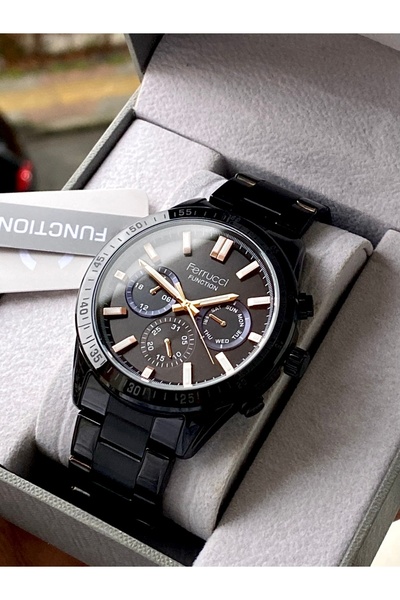 Ferrucci Functional Men's Wristwatch Steel Cord Waterproof 2 Year Warranty Or...