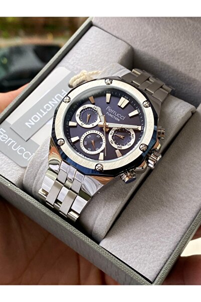 Ferrucci Functional Men's Wristwatch Steel Cord Waterproof 2 Year Warranty Or...