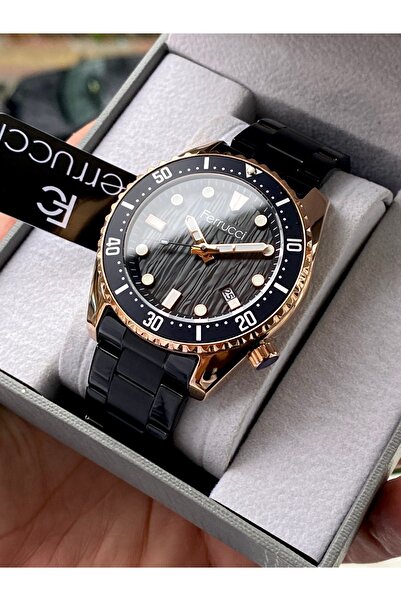 Ferrucci Men's Wristwatch Steel Band Waterproof 2 Year Warranty Original + Br...