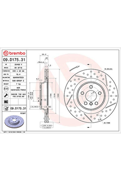 Brembo Disc Frana Bmw 1/2 Gran