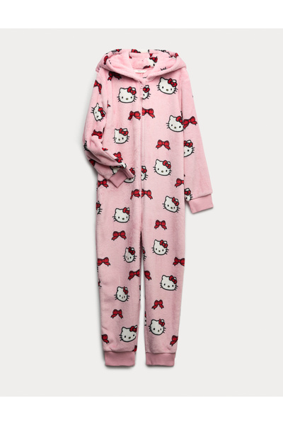 Marks & Spencer Hello Kitty Kapüşonlu Polar Tulum