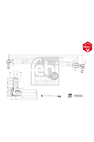 FEBI BILSTEIN Bieleta Directie Punte Fata Man Foc/Tgl 1