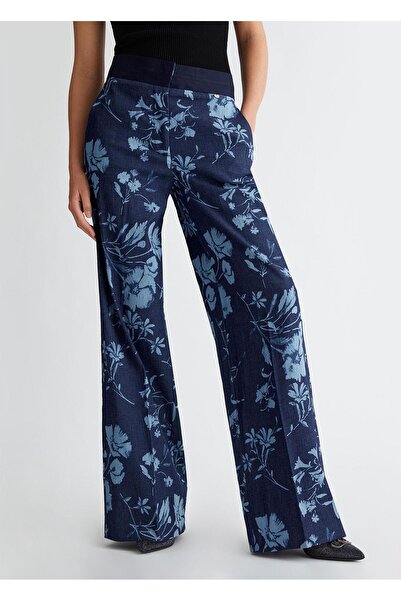 liu.jo Denim Mavi Çiçekli Pantolon