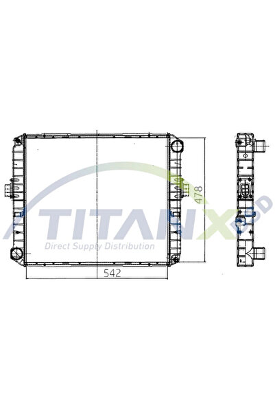 TitanX Radiator Racire Motor Iveco Eurocargo 1-3