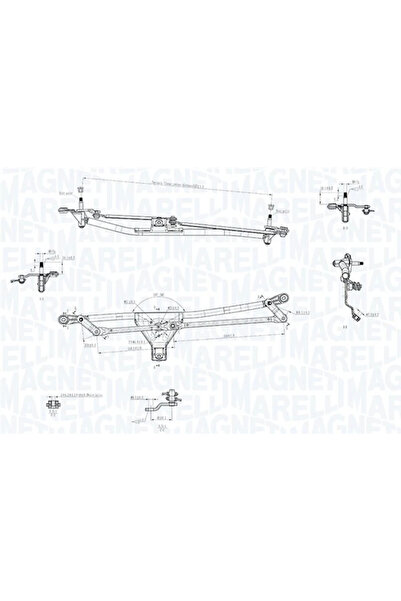 MAGNETI MARELLI Legaturi Stergator Parbriz Fata Seat Cordoba/Ibiza 2 Vw Polo
