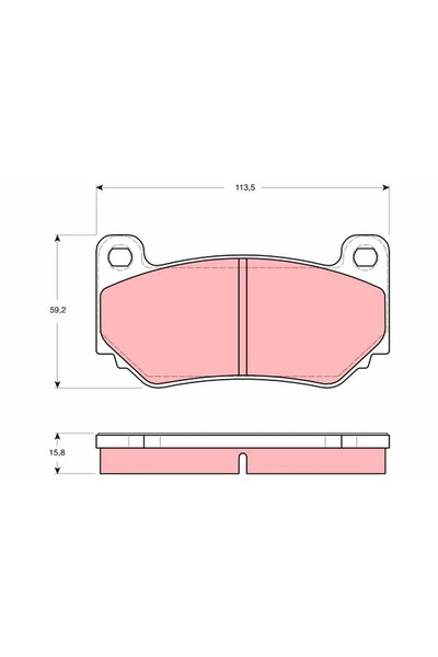 TRW Set Placute Frana Frana Disc Mg Mg Tf/Mgf