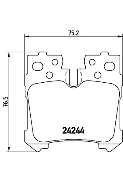 Brembo Set Placute Frana Frana Disc Lexus Ls Toyota Century/Mirai