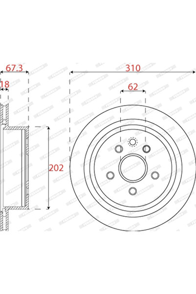 FERODO Disc Brake Lexus Gs/Is 2/Is C Toyota Crown/Mark 10 1/Mark 10 2