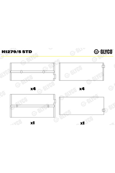 GLYCO Cuzineti Arbore Cotit Land Rover 110/127/90 1/Defender Lti Fx