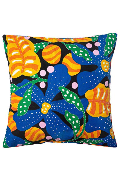 IKEA Față de pernă MÄVINN, model multicolor/floral, 50 x 50 cm