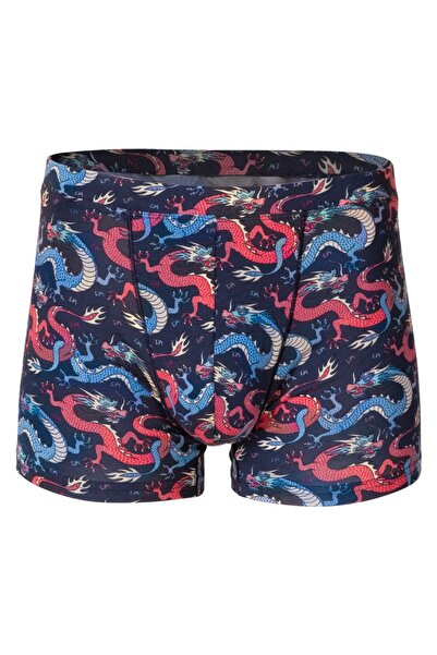 Doreanse Men'S, Exclusive, Modal-Cotton, Waistband, Dragon Pattern Boxer Shorts