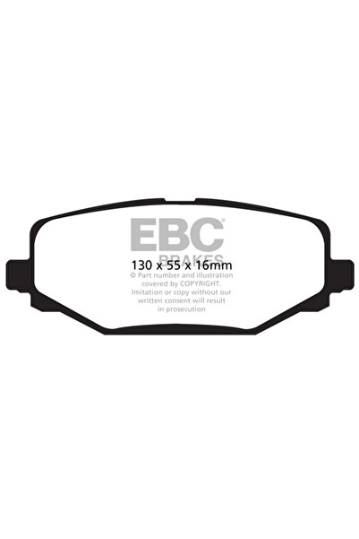 EBC Brakes Set Placute Frana Frana Disc Puntea Spate Chrysler Grand Voyager 5...