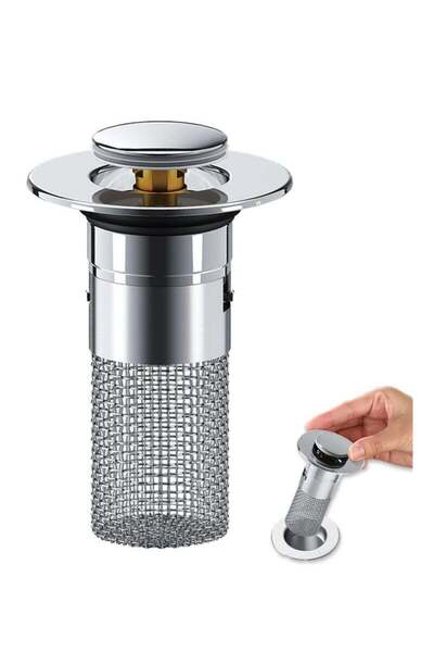 Arabest فلتر تصريف أرضي من الفولاذ المقاوم للصدأ، سدادة حوض الحمام، مصيدة للش...