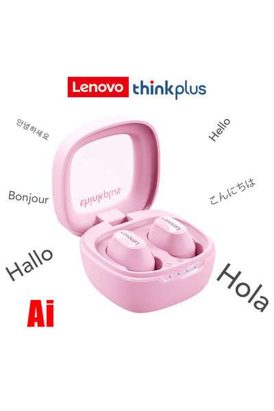 LENOVO XT62 Pink AI XT62 Wireless Earphone Bluetooth Waterproof Touch Control...