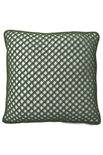 IKEA Husă de pernă TOFTÖ, Verde închis-Gri, 50 x 50 cm