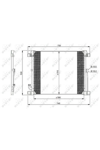 NRF Condensator Climatizare Infiniti Ex/Fx/QX50 1