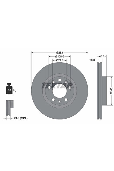 Krieger Disc Frana Citroen Xm Peugeot 407/508 1/605