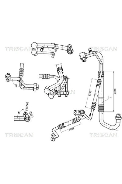 TRISCAN Conducta Presiune Variabila Aer Conditionat Opel Adam