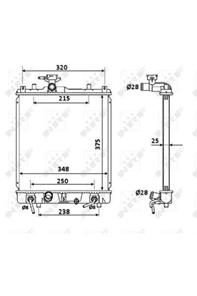 NRF Radiator Racire Motor Suzuki Ignis 1/Ignis 2/Wagon R+