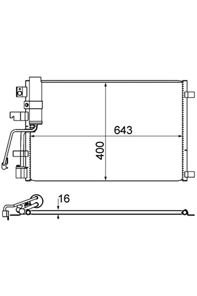 MAHLE Condensator Climatizare Nissan Qashqai 1