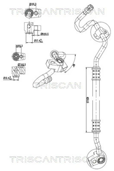 TRISCAN Conducta Presiune Variabila Aer Conditionat Ford Fiesta 6