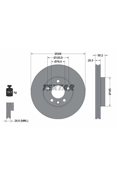 Krieger Disc Frana Vw Multivan T5/Touareg/Transporter T5 Bus