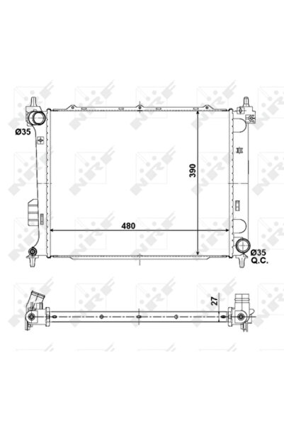 NRF Radiator Racire Motor Hyundai I20 1 2008-2015
