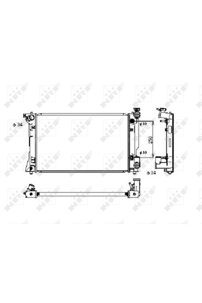 NRF Radiator Racire Motor Toyota Avensis